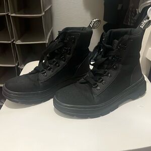 Dr. Martens Black Platform Combat Boots